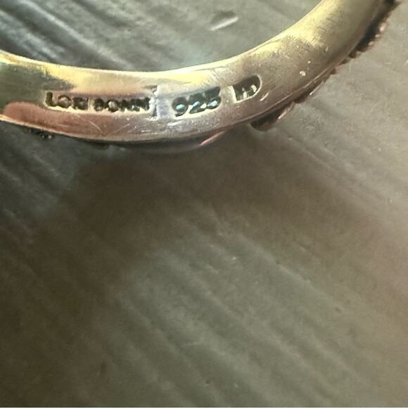 Lori Bonn 925 Sterling Silver Druzy Ring Size 8.5 - Picture 4 of 10